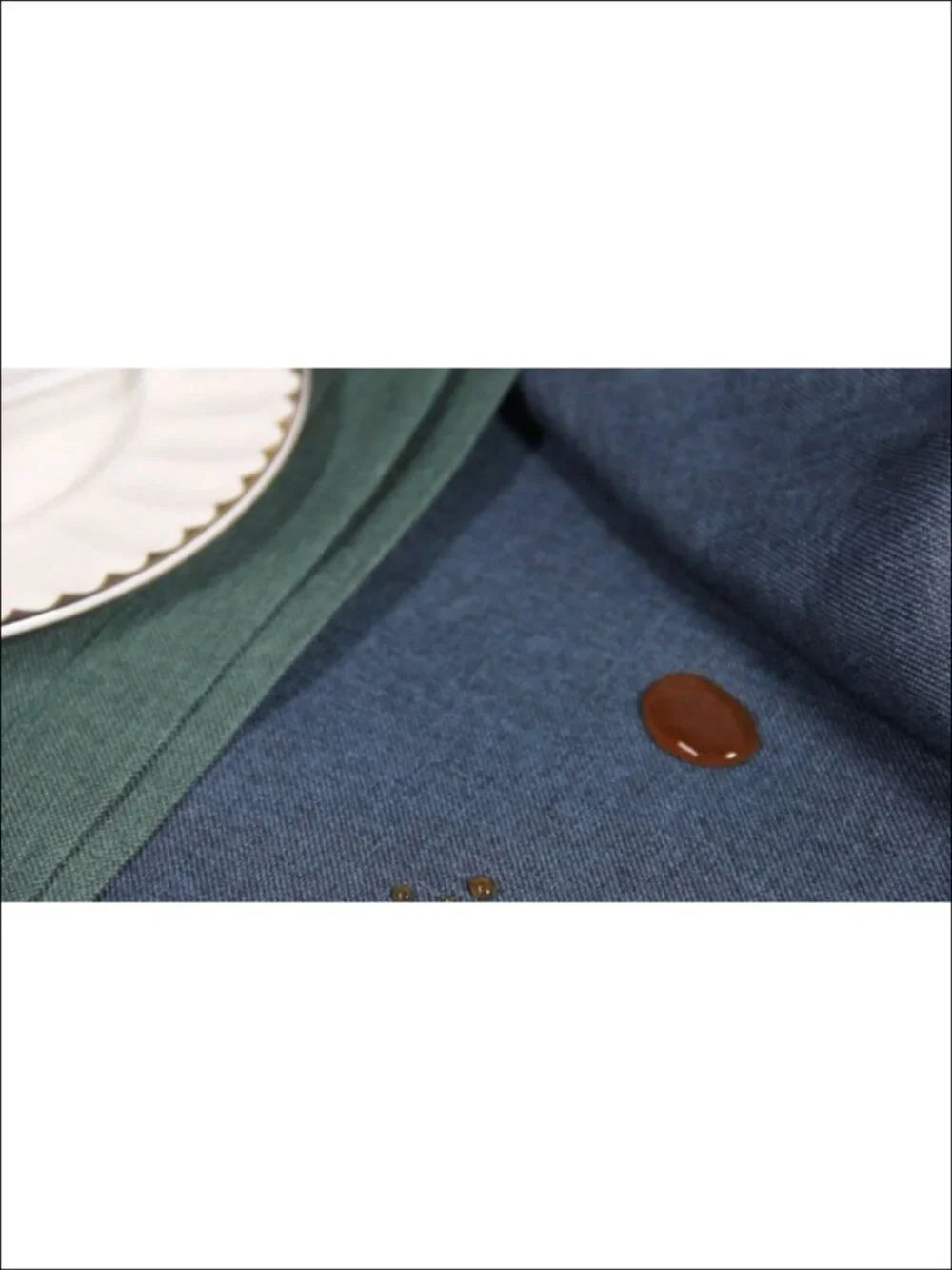 Faux Linen Waterproof Square Tablecloth 47x47 Wipe Clean